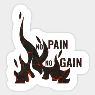 NO PAIN NO GAIN Sticker